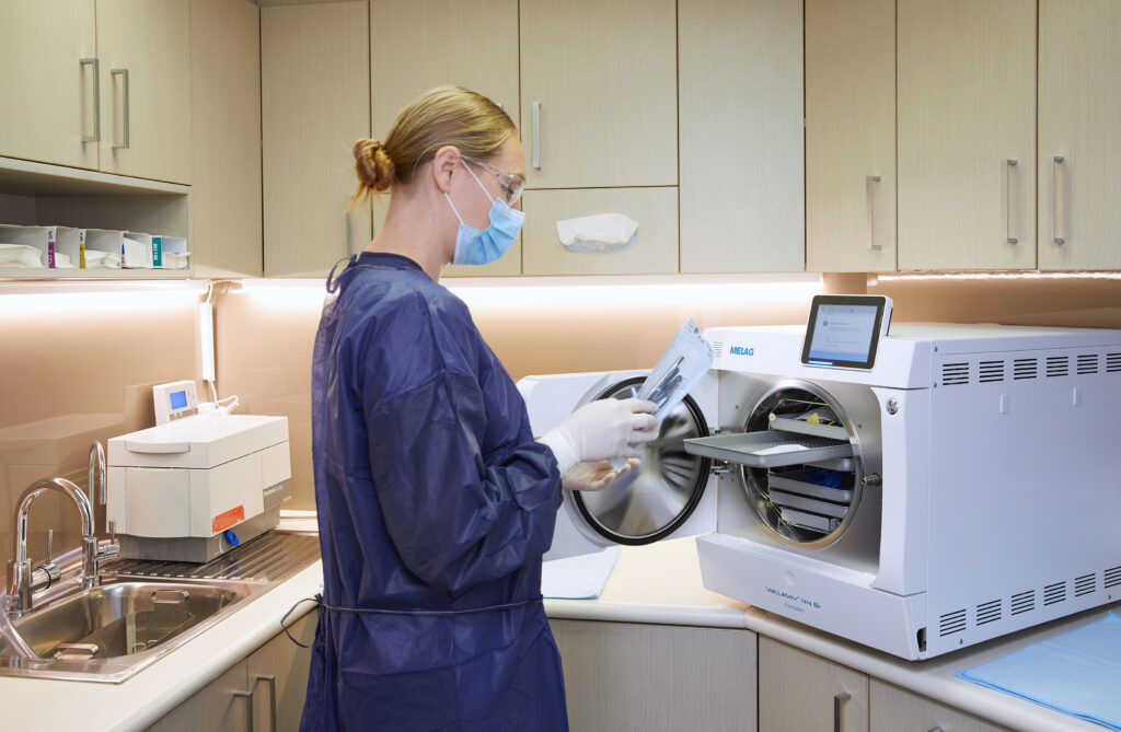 Woman in a laboratory
