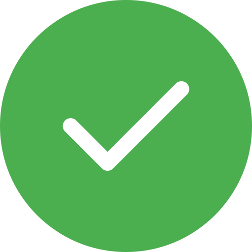 green check mark